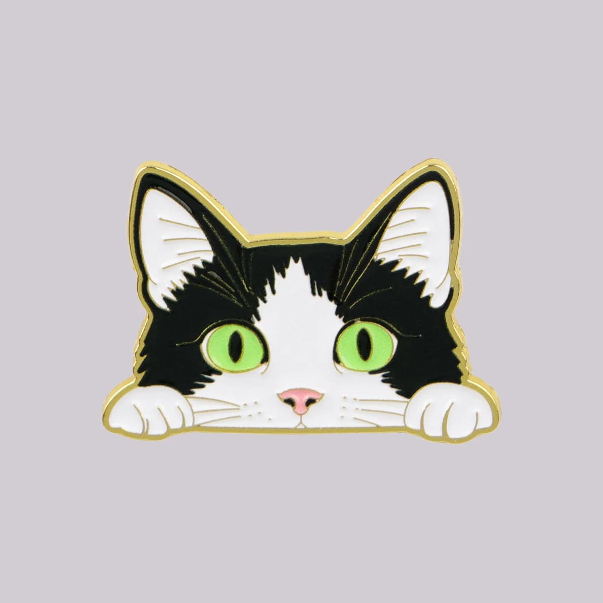 Spilla smaltata Gatto Nero, graziosa spilla a forma di animale, distintivo da appendere a zaini e abbigliamento, accessori moda, gioielli, regali per amici