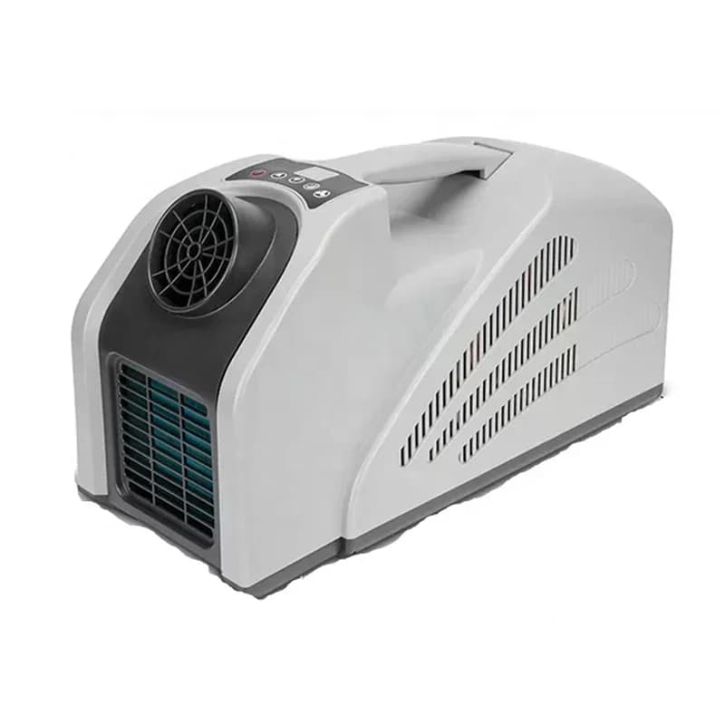 Nuovo Ricarica Solare Mini Portatile Rimozione 2350btu Aria Condizionata DC24V AC220V Tenda RV Camion di Campeggio Esterna Viaggio di Raffreddamento Auto