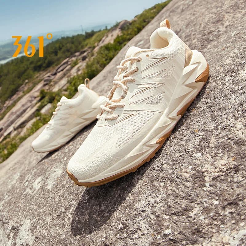 361 gradi Yushan 2.0 scarpe da corsa da uomo in pelle da trekking ammortizzazione traspirante antiscivolo da jogging all'aperto scarpe da ginnastica maschili 672512234