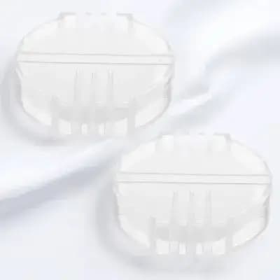 2 Pezzi Cera per Fili da Ricamo a Punto Croce, Condizionatore per Fili, Cera d'Api Rinforzante per Cucito a Mano, Scatola Bianca, Forniture per Ricamo e Quilting