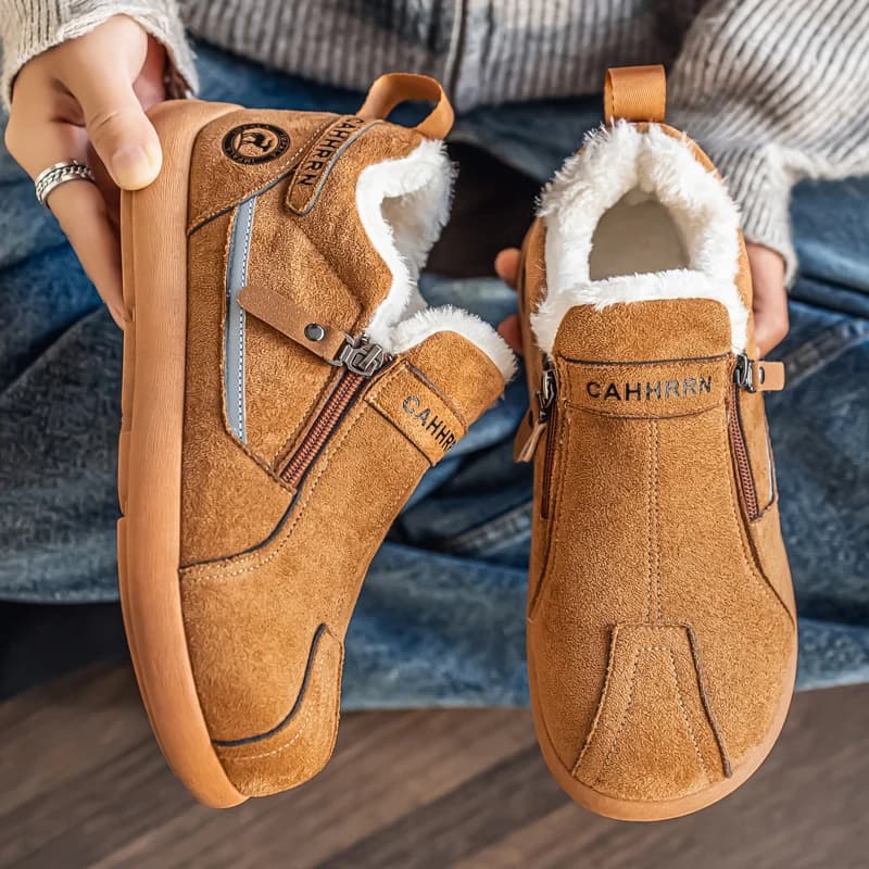 Scarpe casual in pelliccia calda invernale Stivali da neve da uomo Sneakers da corsa Impermeabili alte per viaggi Arrampicata Scarpe da trekking Zapatos Hombre