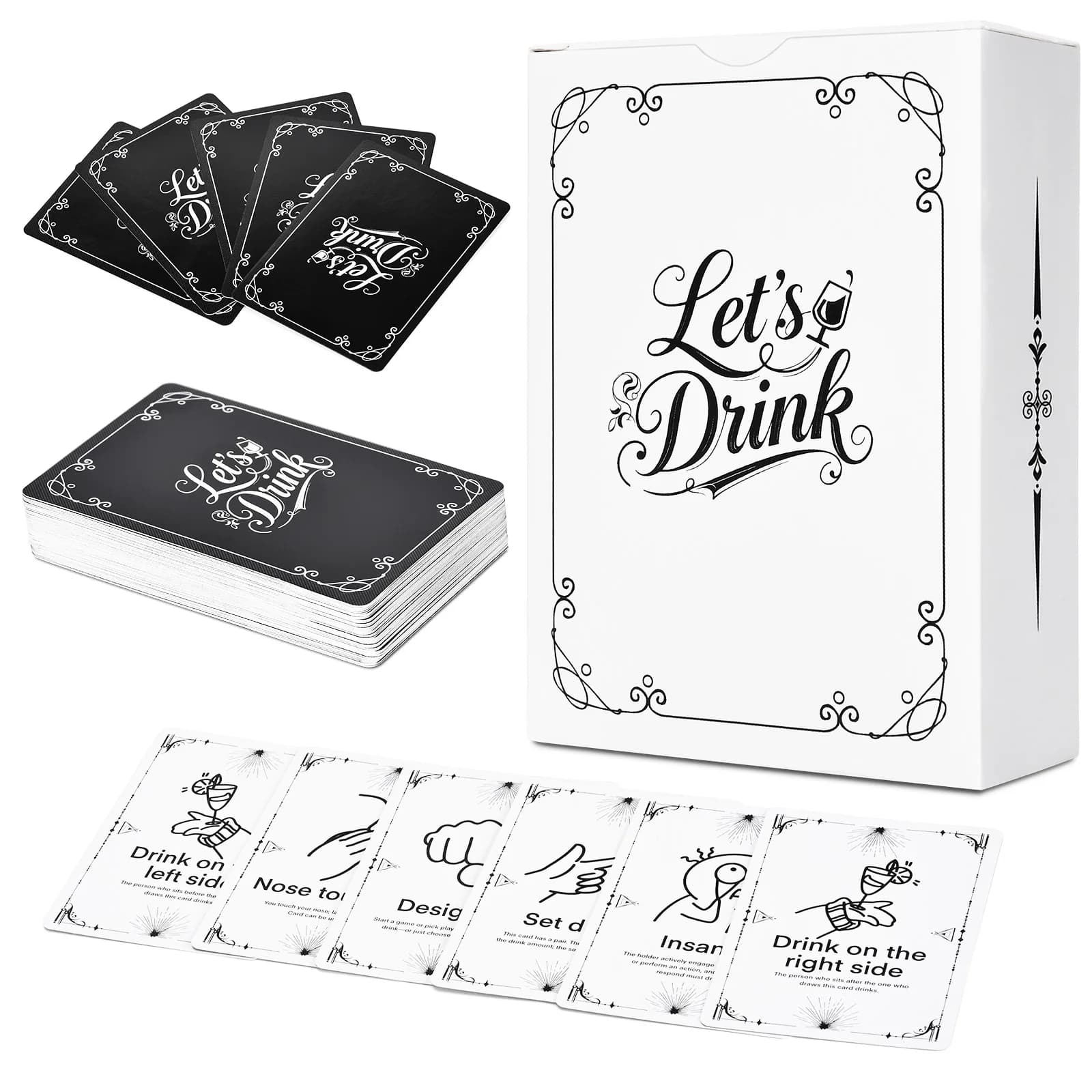 Carte da gioco per adulti – 52 carte divertenti per giochi di bevute, feste universitarie, serate di gioco, compleanni, addio al single