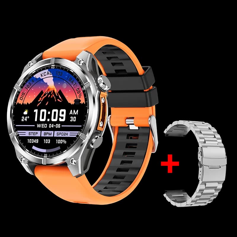 Smartwatch with Double Strap, 1,43 Inch AMOLED Display, NEW Model 2026 for Men and Women, Sports and Fitness Watch with Call Function, Waterproof, Compatible with iOS and Android