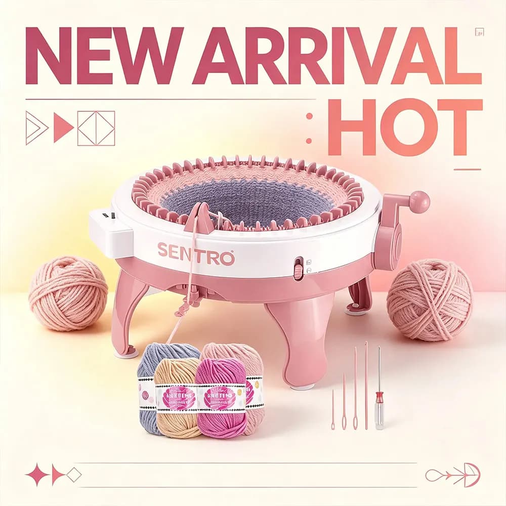 SENTRO 48 Needle Handmade Wool Knitting Machine DIY Hand-Knitted Scarf Sweater Hat Socks Adult Knitting Tool Artifact Knitting