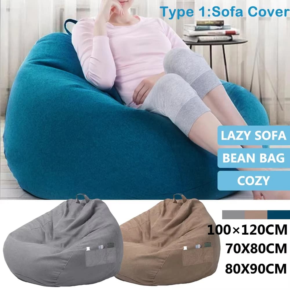 Cover soft chair and comfortable sofa bed breathable lazy large soft chair Decorating tear/couple resistance