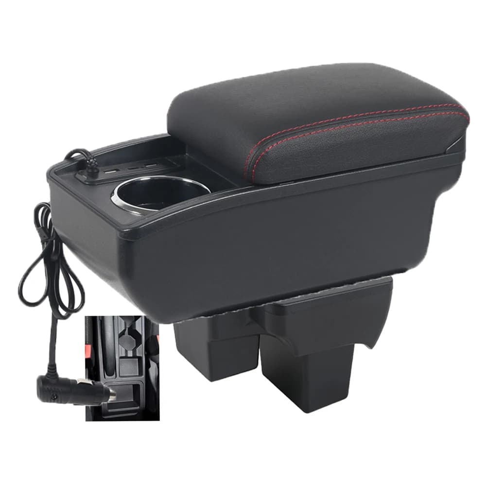 Box portaoggetti per bracciolo auto Polo Nivus Novo Virtus, supporto per il gomito, contenitore centrale per console