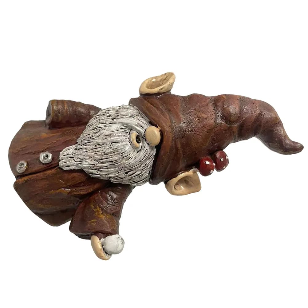 Gnome Shaped Incense Holder for Stick and Cone Resin Desktop Decor Home Office Yoga Room Tea Space Christmas Gift Aromatherapy