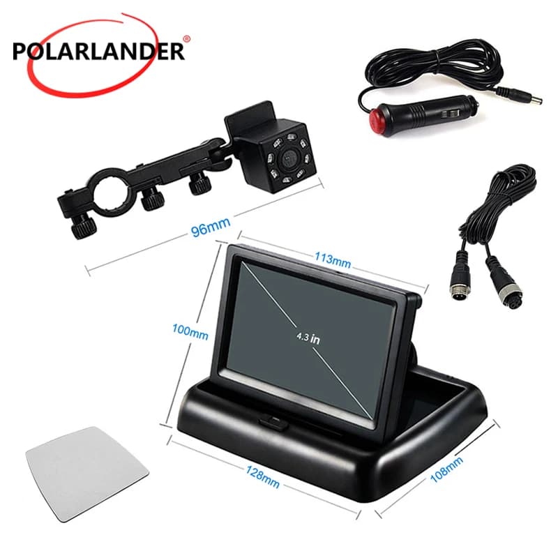 Baby Car Mirror Monitor 4.3 Inch HD Screen Wireless Night Vision Camera For Rear Seat Baby Observation