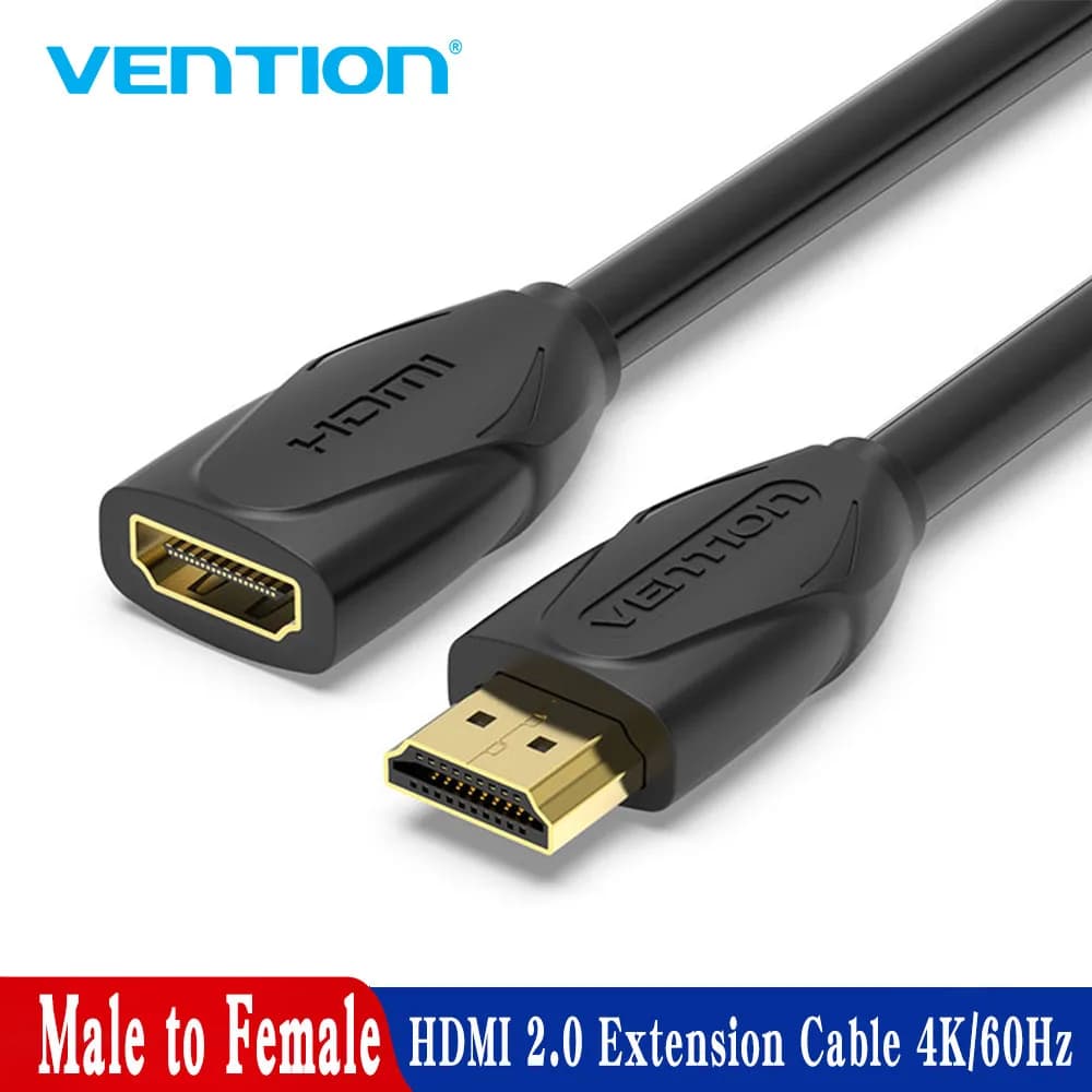 Vention HDMI Extender Cavo di prolunga HDMI 4K Cavo HDMI 2.0 maschio-femmina per HDTV Nintend Switch PS4/3 Adattatore extender HDMI