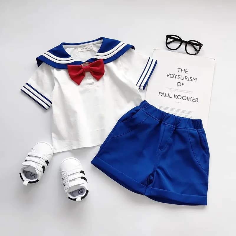 2025 Bambini Ragazzi Ragazze Cosplay Anime Navy Costumi di Halloween Kawaii Uniforme della scuola primaria Abbigliamento da ballo Carnevale Dress Up Party