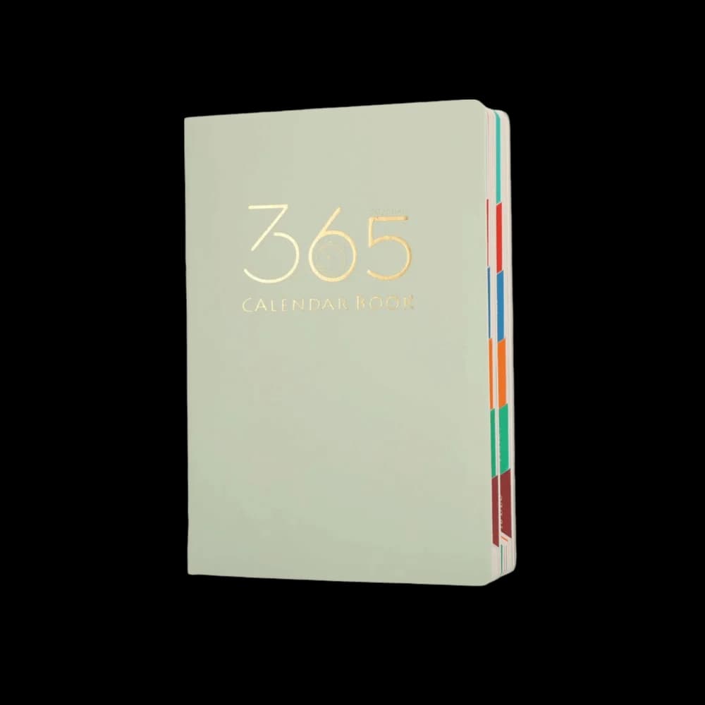 Agenda Organizer con 320 Fogli A5, Copertina Rigida in PU Testurizzato, Elastico, Portapenna, Indice Mensile, Planner Giornaliero per Riunioni
