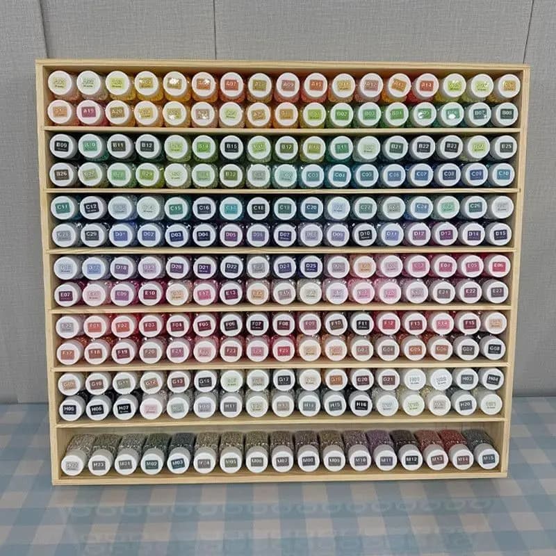 Real Wood Multi-Grid Storage Rack Bean Blocks Organizer Multiple Layers Durable Wooden Shelf for Toy Storage And Organization