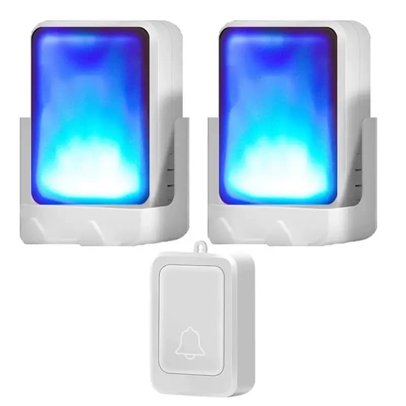 【HOT A69Z!】Campanello con luce e suono con telecomando wireless, pulsante di chiamata per anziani, sensore di movimento, campanello per non udenti