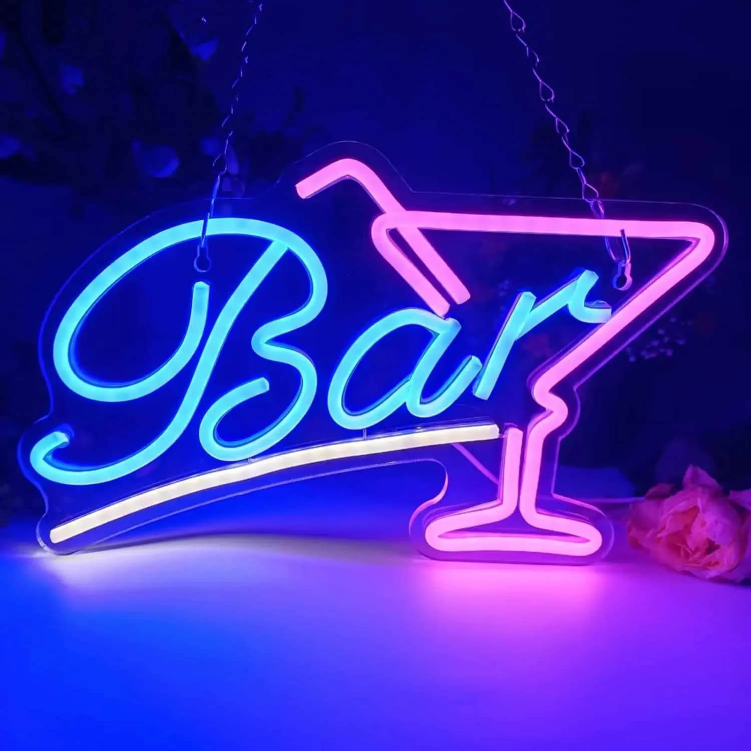 Insegne al neon aperte per bar Luci al neon a LED per cocktail per bar Tiki Party Ristorante Drink Bar Bistro Club Bar Decorazione da parete