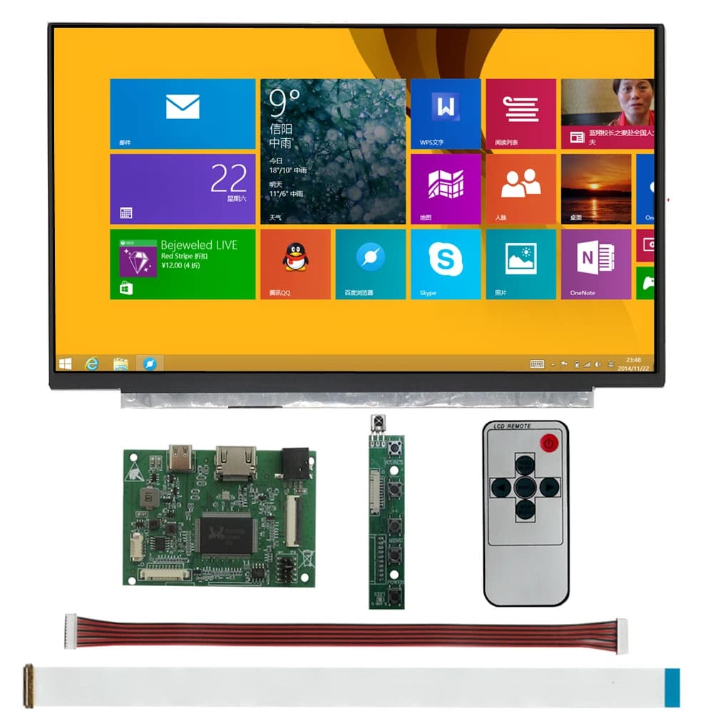 13.3 inch 1920*1080 Monitor HDMI Compatible Display Driver Card for Computer Raspberry Pi 2 3 Banana/Orange Pi