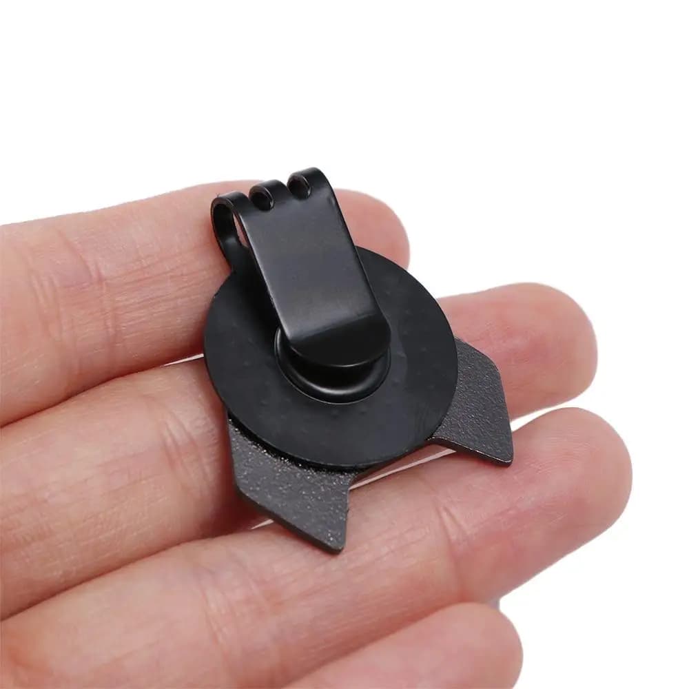 Attrezzatura da golf In lega di zinco Cappello da golf Clip Indicatore di palla Piccolo pennarello da golf magnetico magnetico Nero/Argento All-portatile Unisex