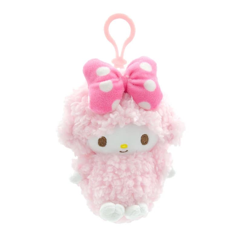 Portachiavi in peluche Sanrio My Sweet Piano, ciondolo per borsa a forma di pecora torta Kawaii, simpatico ciondolo morbido da 12 cm per regalo di compleanno per ragazze