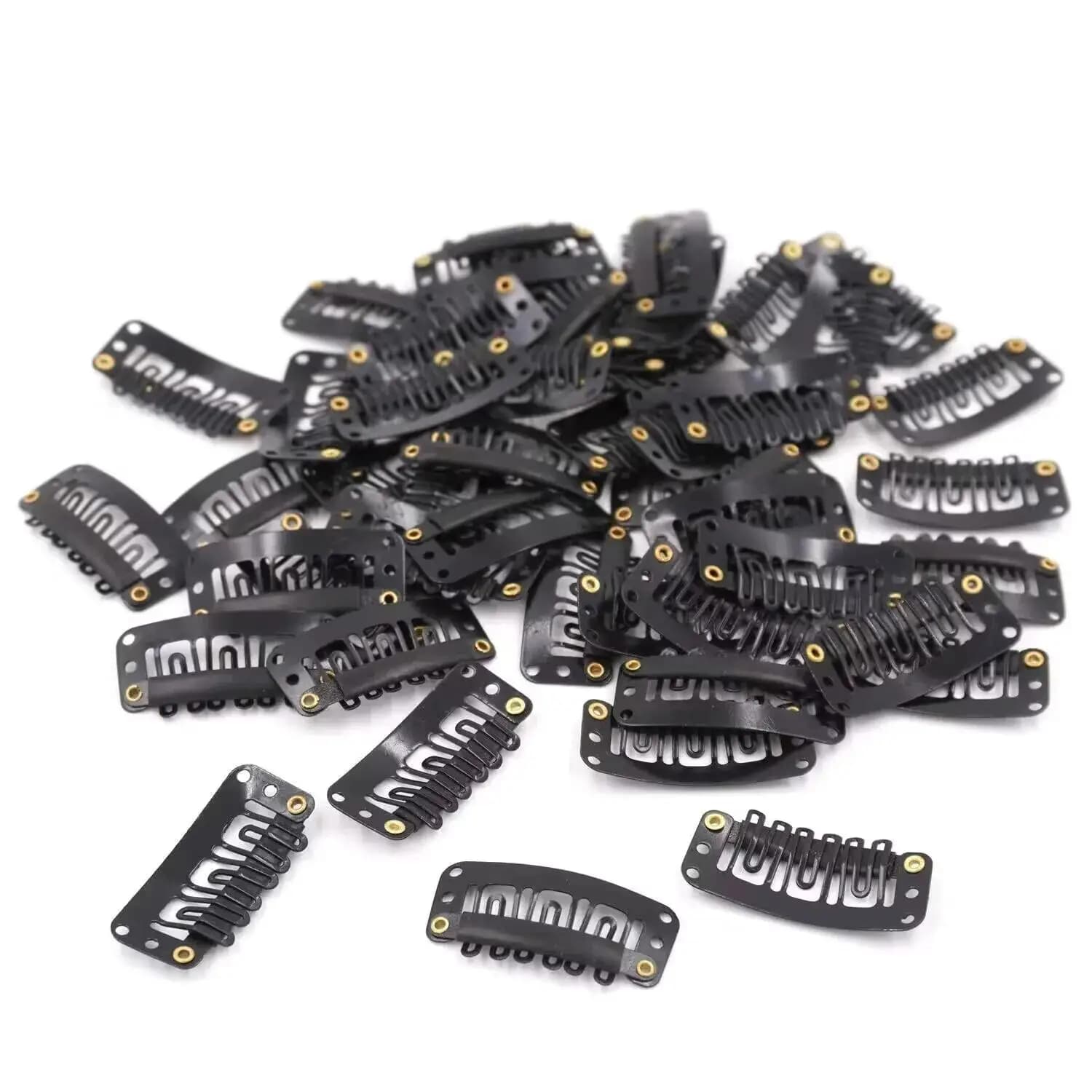 20 Clips for Clip-In Real Hair Wefts Hair Extensions Wig Hair Clip Hair Clips