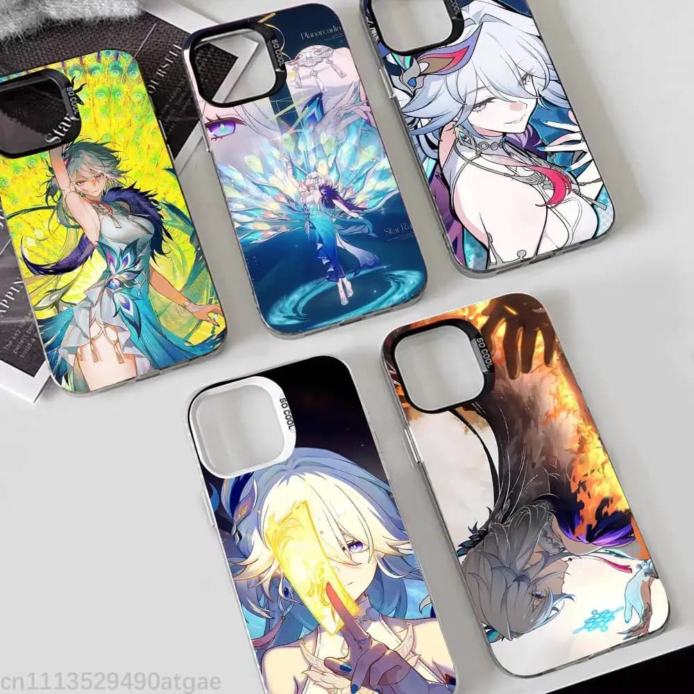 Custodia per telefono H-Honkai Star Rail Yao Guang per iPhone 17, 16, 15, 14, 13, 12, 11, Pro, Max, Plus, Mini, opaca antiurto
