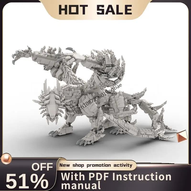 Nuovo 3215 Pz Creature Mitiche Popolari Moc Bianco Seraph Drago Modello Puzzle Personalizzato Fai Da Te Idee Creative Giocattoli Per Bambini Regali Di Compleanno