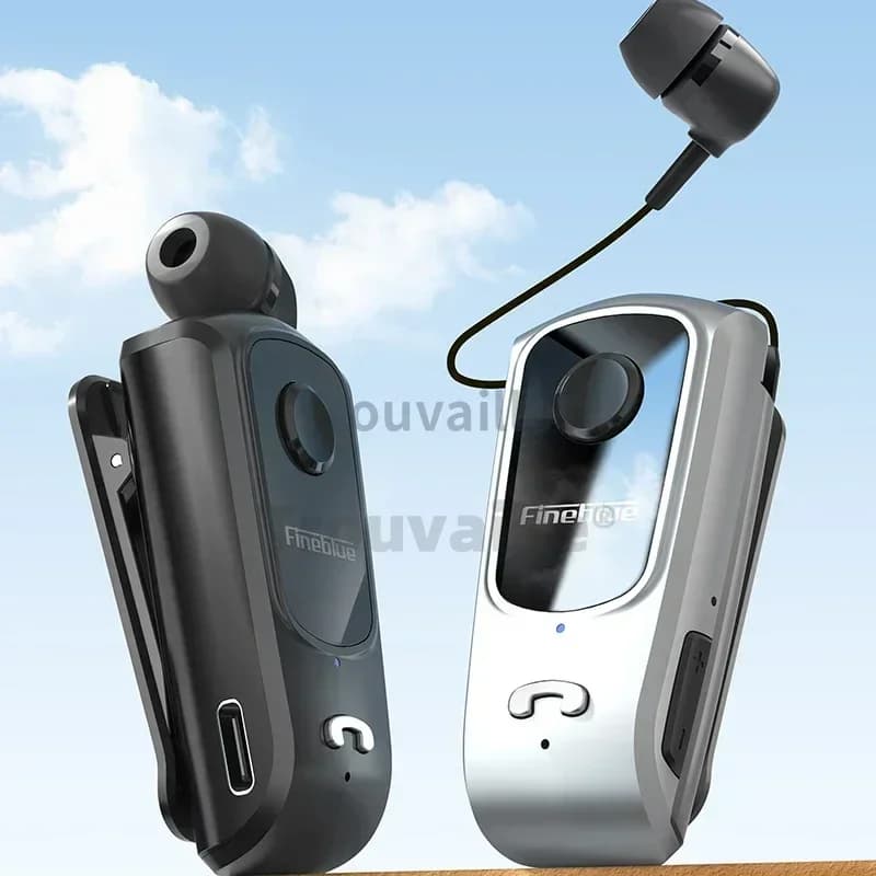 Fineblue F920 Headphones in Lotus Wireless Bluetooth Headset Vibrate Earphones Collar Clip-on Mini Single Ear Buds Auriculares
