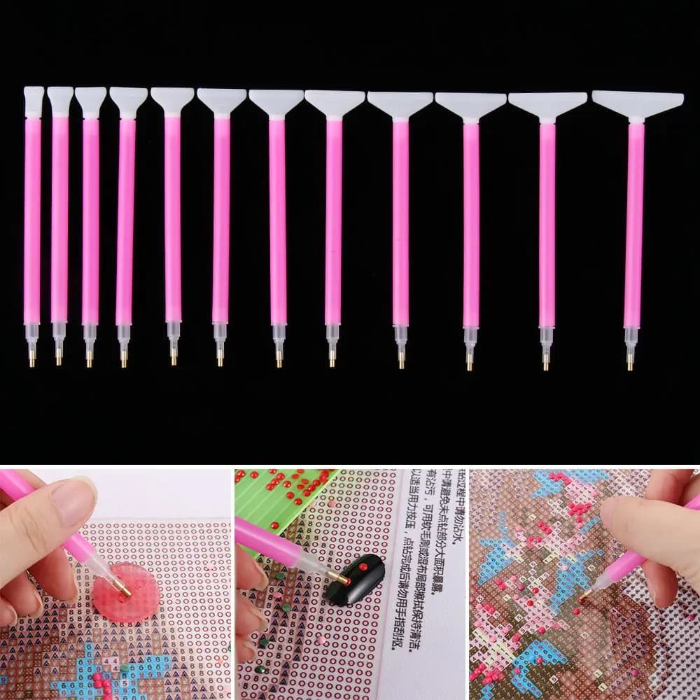 13 pezzi nuovo fai da te pittura diamante 5D punto trapano penna ricamo artigianato pittura diamante penna punto croce