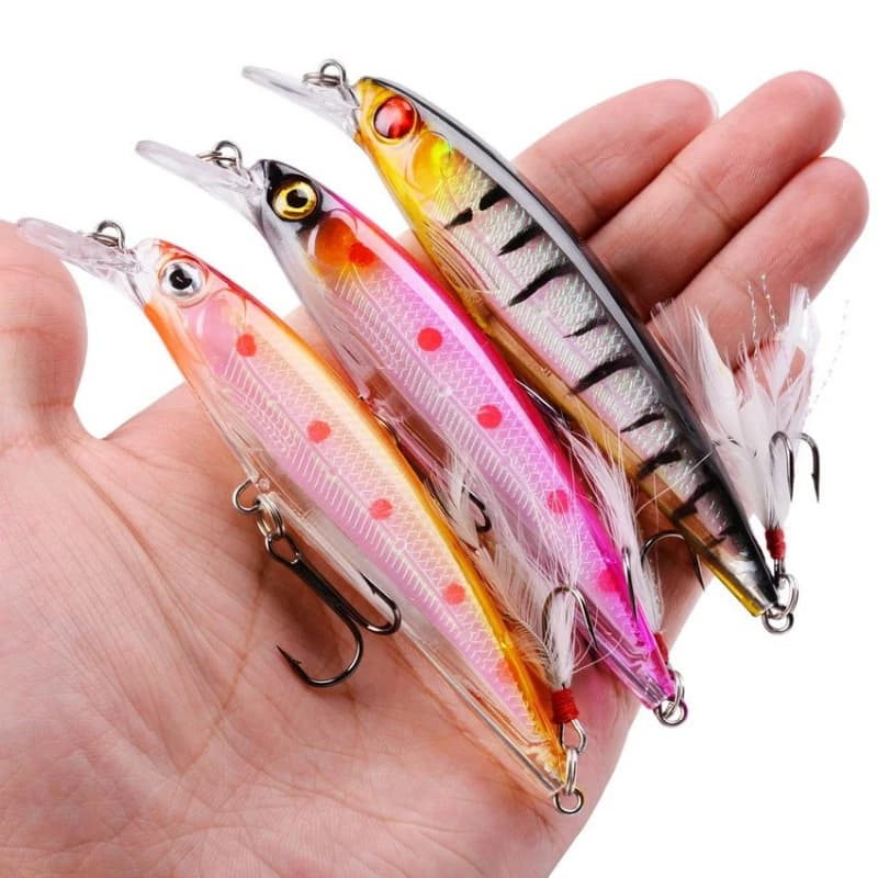 Nuova Esche Artificiali Realistiche a Lancio Lungo (Minnow) 11.2cm 13.6g in Plastica Dura per Bass, Walleye, Trota, Acqua Dolce e Salata - Vendita all'Ingrosso