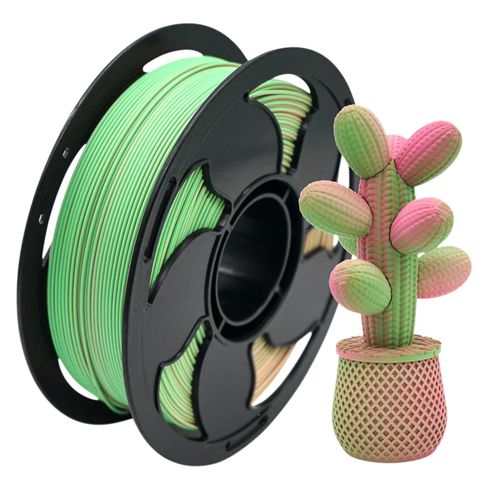 1.75mm Gradient Color Silk PLA Filament Tricolor 250g Small Spool FDM 3D Printer Matte Glossy Print