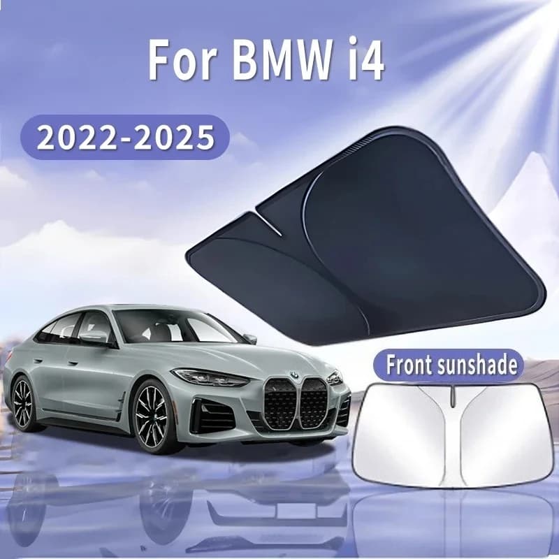 Pieghevole Auto Visiera Parasole Per BMW i4 2022 2023 2024 2025 Parabrezza Anteriore Parasole Isolamento Termico di Raffreddamento Estivo Accessori Auto