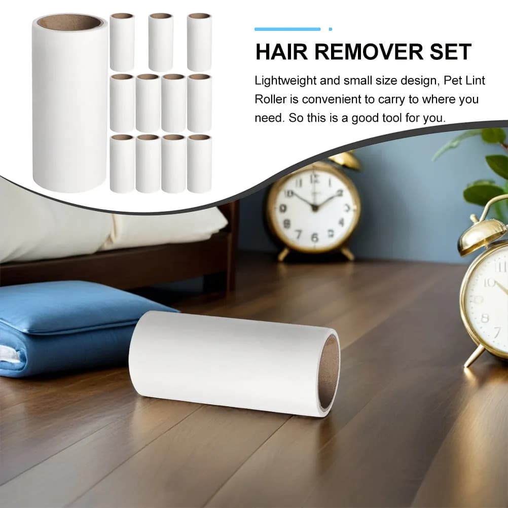 12 Pcs Clothes Roller Furniture Hair Pet Remover Practical Lint Roller Multifunctional Fur Remover Lint Remover Hair Fur Roller