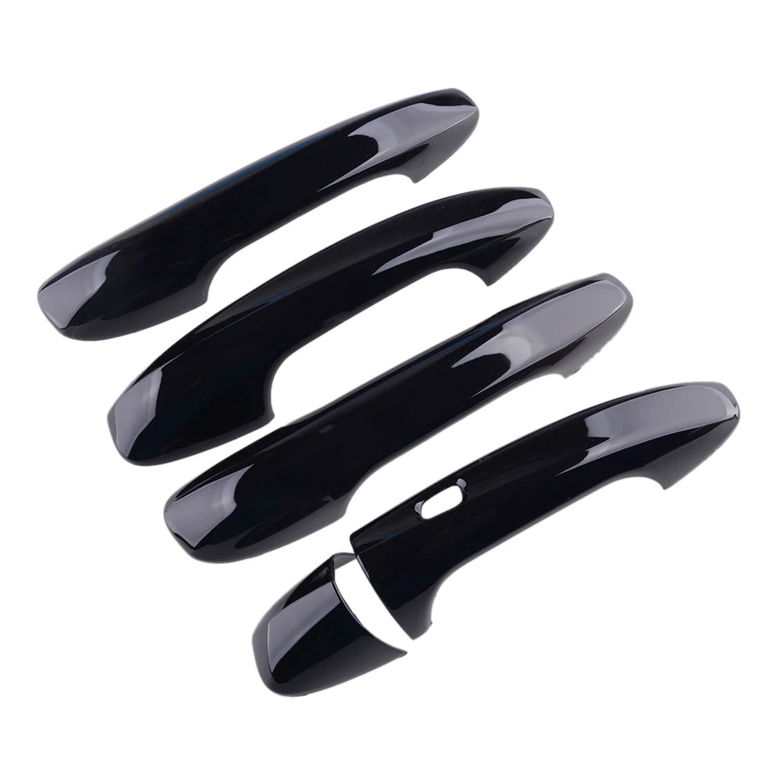 5 pezzi auto esterno nero maniglia copertura cornice cornice adatta per Mercedes Benz classe C E GLC W205 X253 W213 2016 2017 2018 2019 LHD