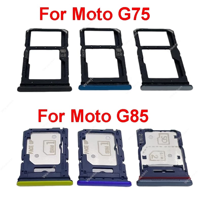 Supporto per vassoio scheda SIM per Motorola MOTO G75 G85 Slot per scheda SIM Adattatore per lettore di schede Parti di riparazione di ricambio