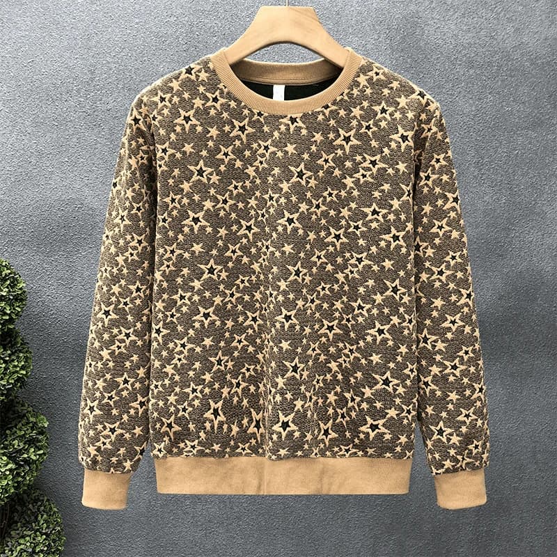 Felpa con cappuccio a maniche lunghe All-match da uomo di marca alla moda inizio autunno Top primavera autunno nuova giacca girocollo da uomo