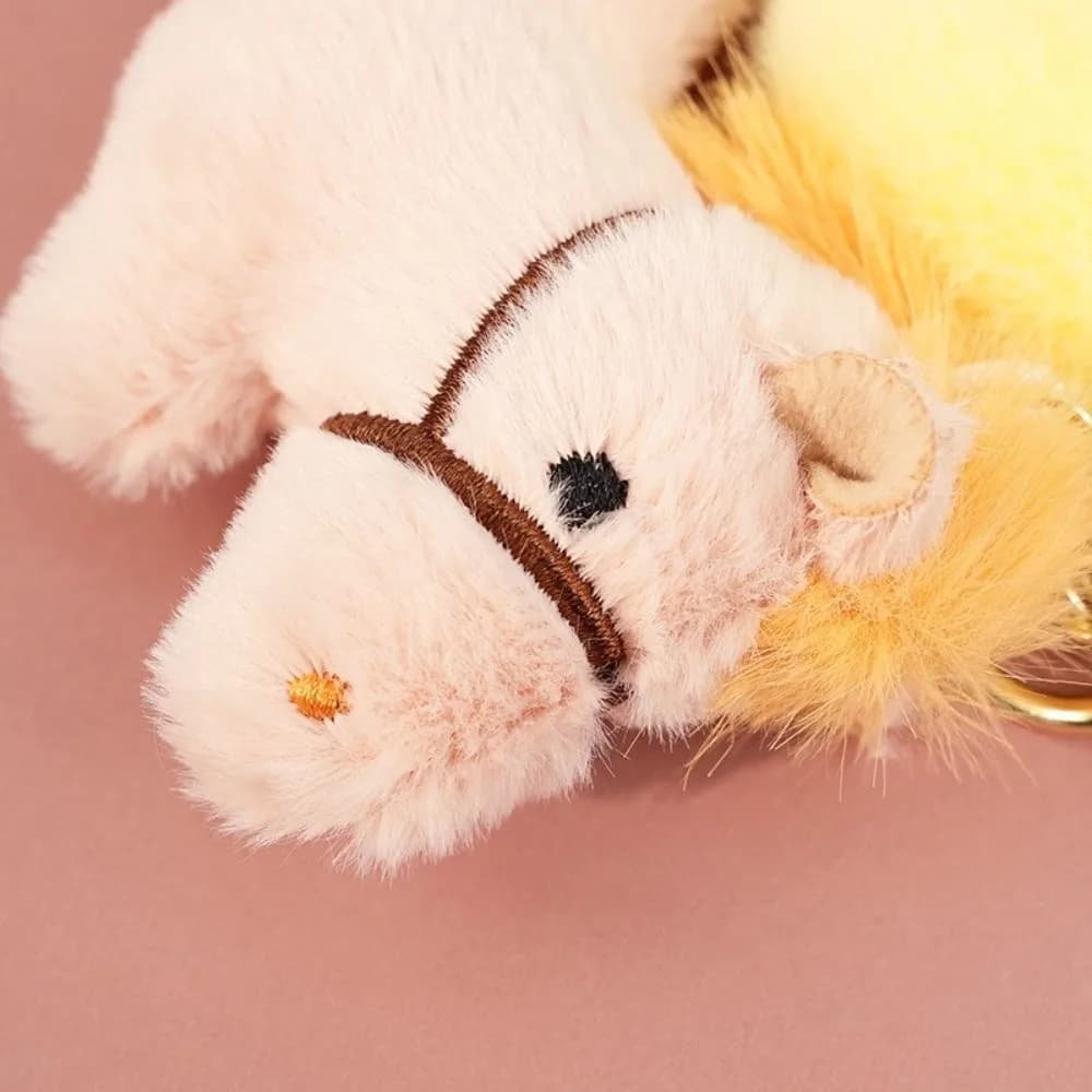 Portachiavi a Forma di Mini Cavallo, Ciondolo Magnetico Creativo, Simpatico Peluche Kawaii, Magnete per Frigorifero, Decorazione Festiva