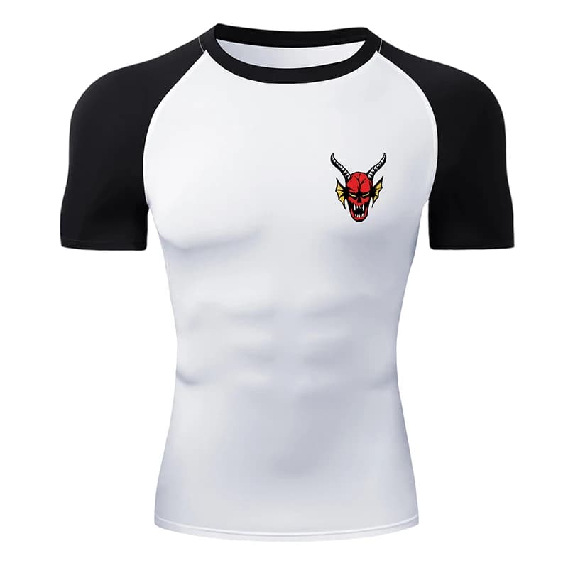 Men's Compression T-shirt, Short Sleeve, Fast Drying, for Gym, Training, Running, Base Layer