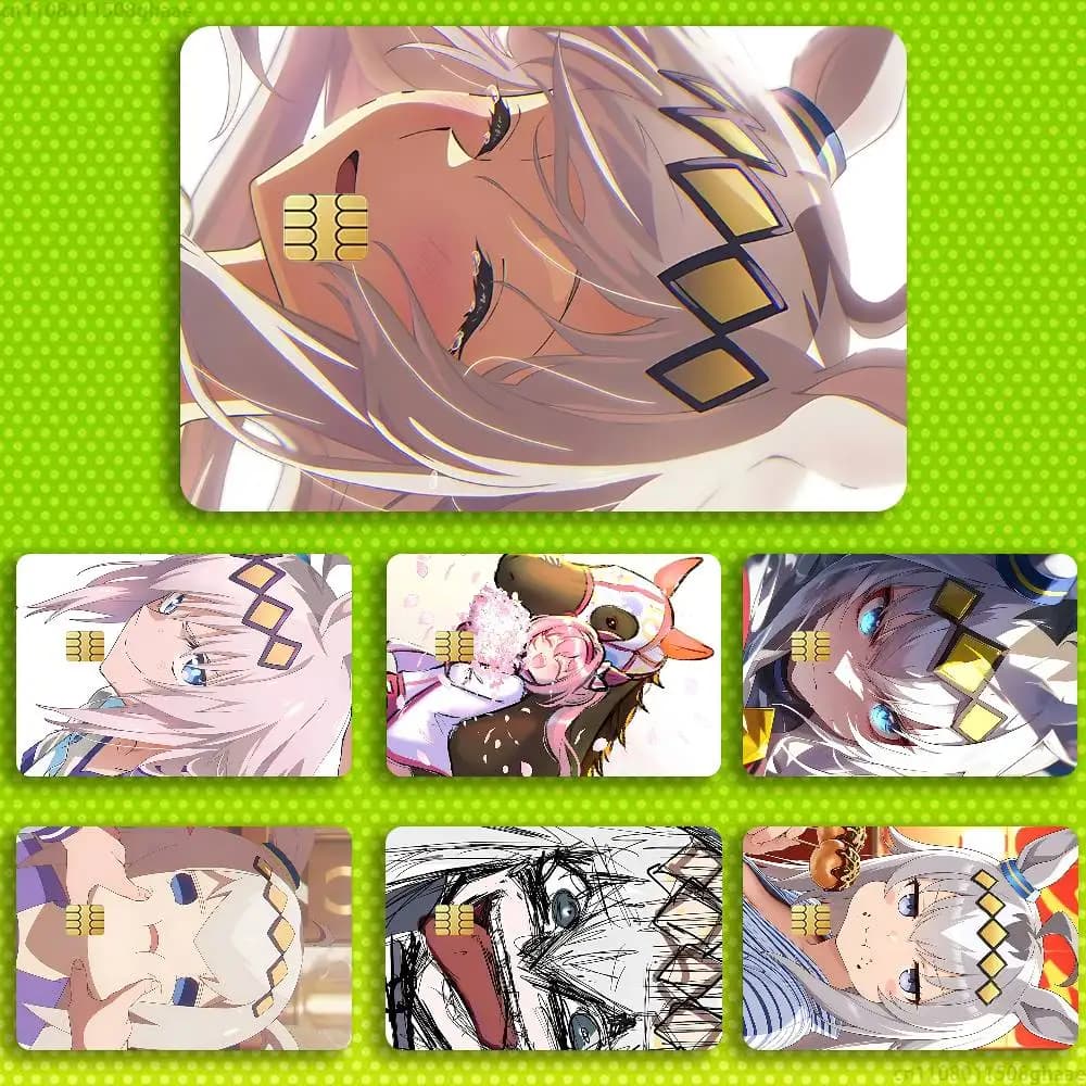 O-Oguri C-Cap Sticker Film Tape Skin for Credit Card Debit Card Cartoon Waterproof Stickers Small Chip