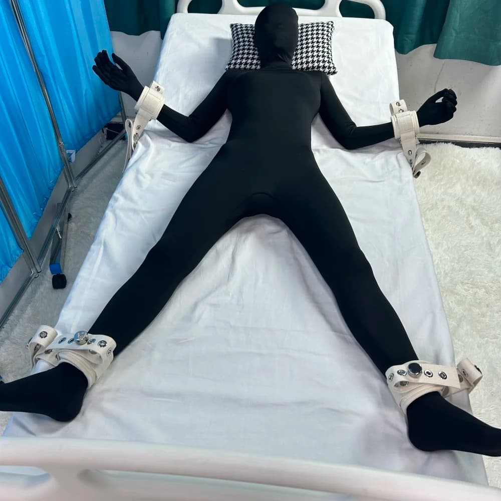 Set di ritenuta Cinghie di ritenuta con fibbia separabile regolabile per caviglia da polso per arti mediche per pazienti a letto ospedaliero
