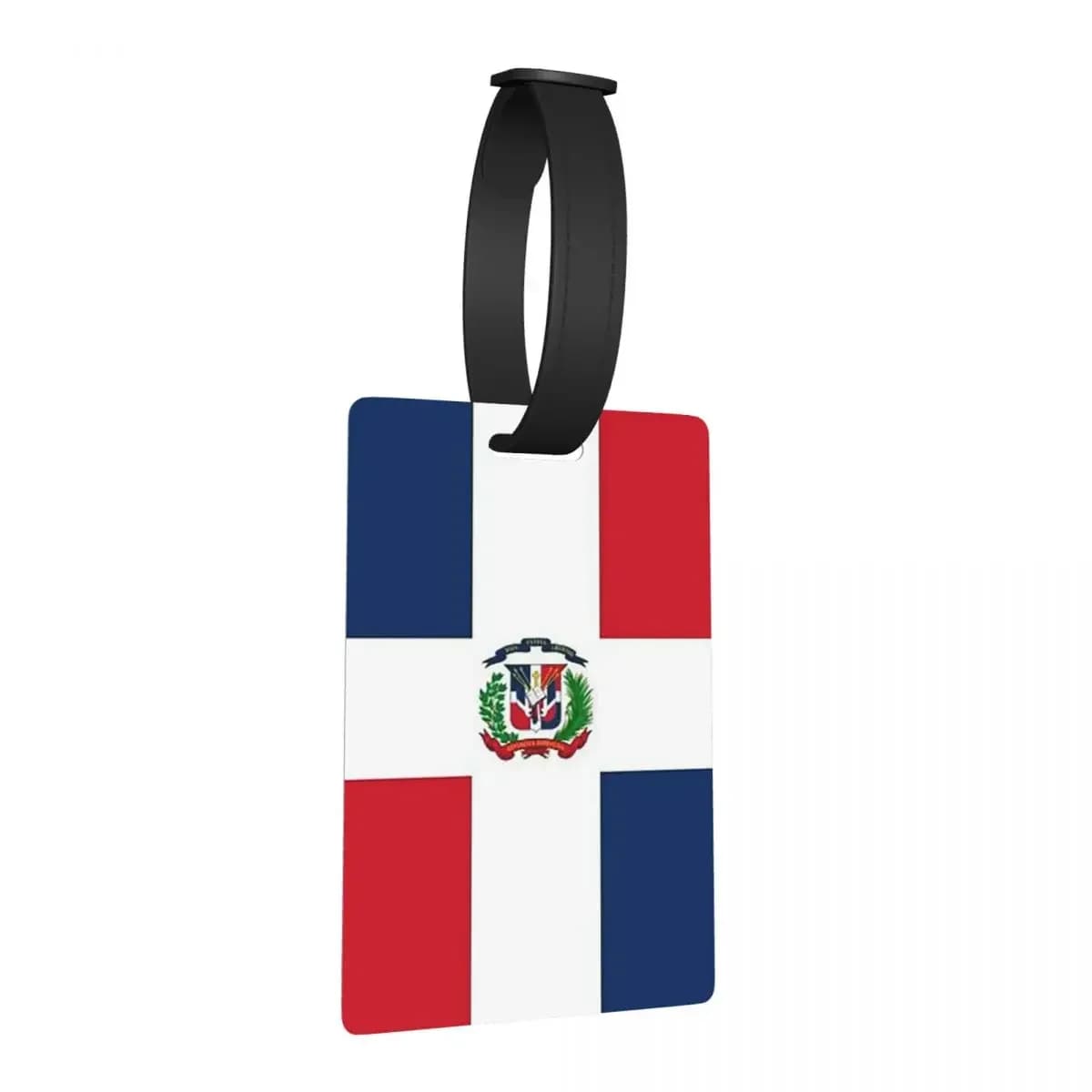 Bandiera della Repubblica Dominicana Etichette per bagagli Accessorio per valigia Moda da viaggio Etichetta per imbarco per bagagli Porta etichette ID Nome Indirizzo