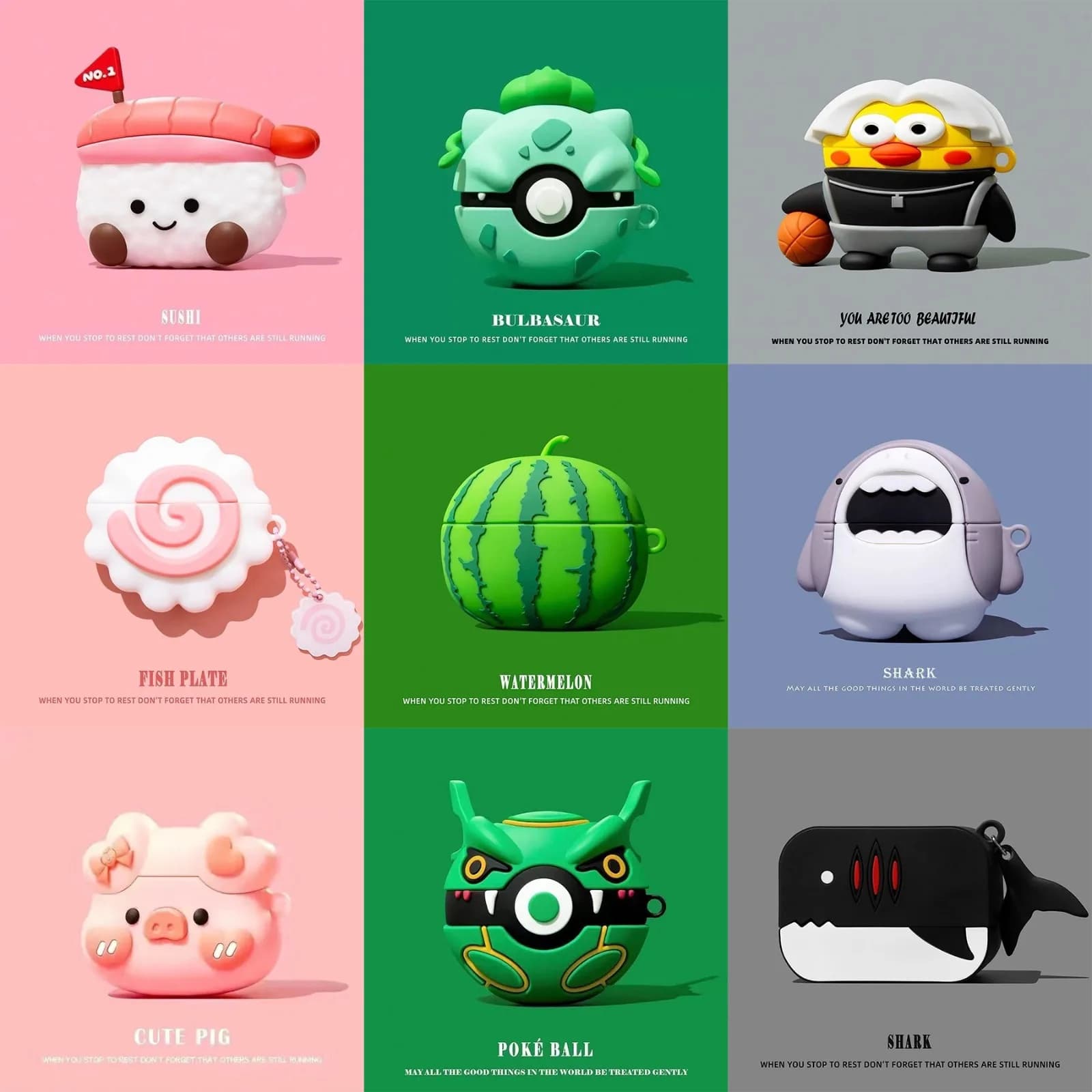 For Beats Studio Buds + Ture Wireless EarBuds Cartoon Silicone Cover For Beats Studio Buds Charging Box Accessories With Hook