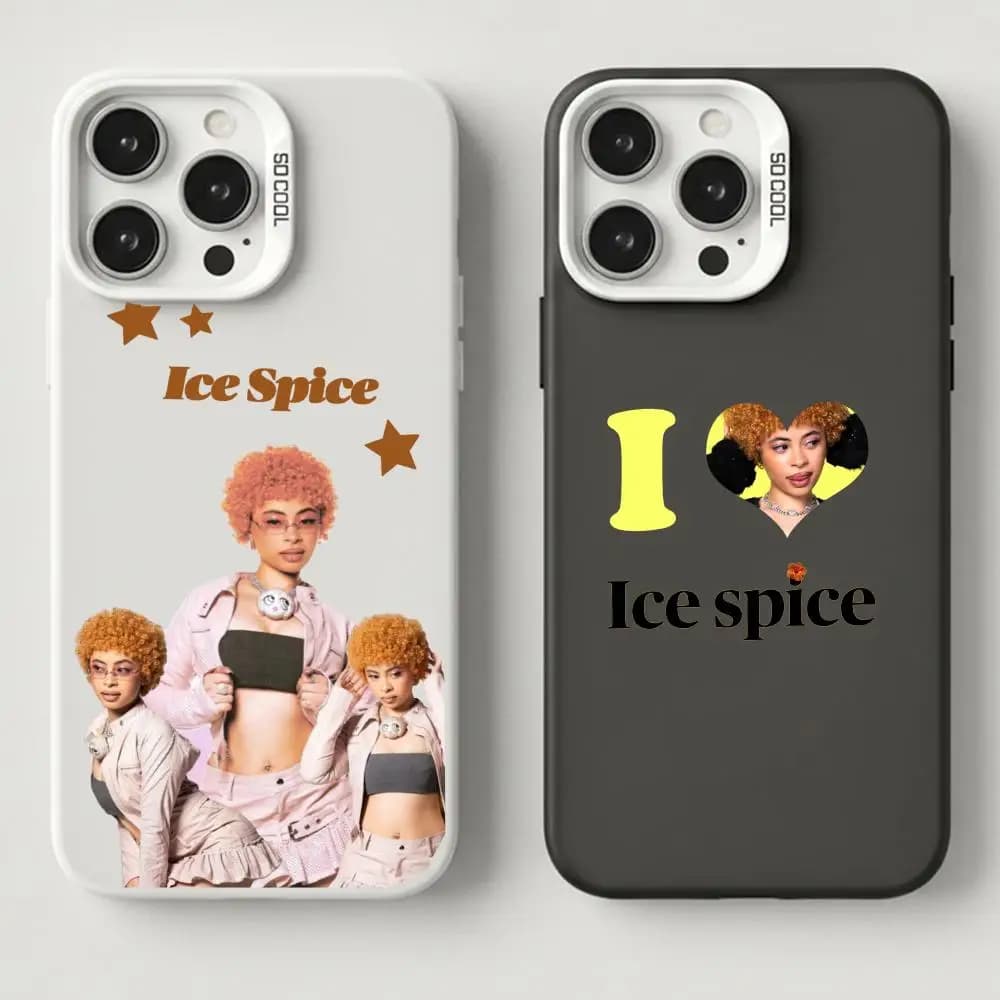 Custodia per telefono I-Ice Spice per iPhone 17, 16, 15, 14, 13, 12, 11 Plus, Pro Max, XS