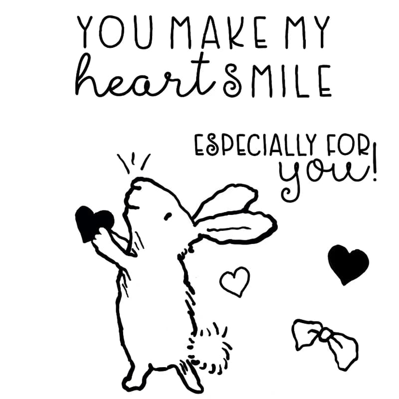 2024 nuovo per te Mini coniglietto cuore papillon cuori timbri trasparenti e fustelle per il taglio dei metalli Scrapbooking per la creazione di carte di carta fai da te