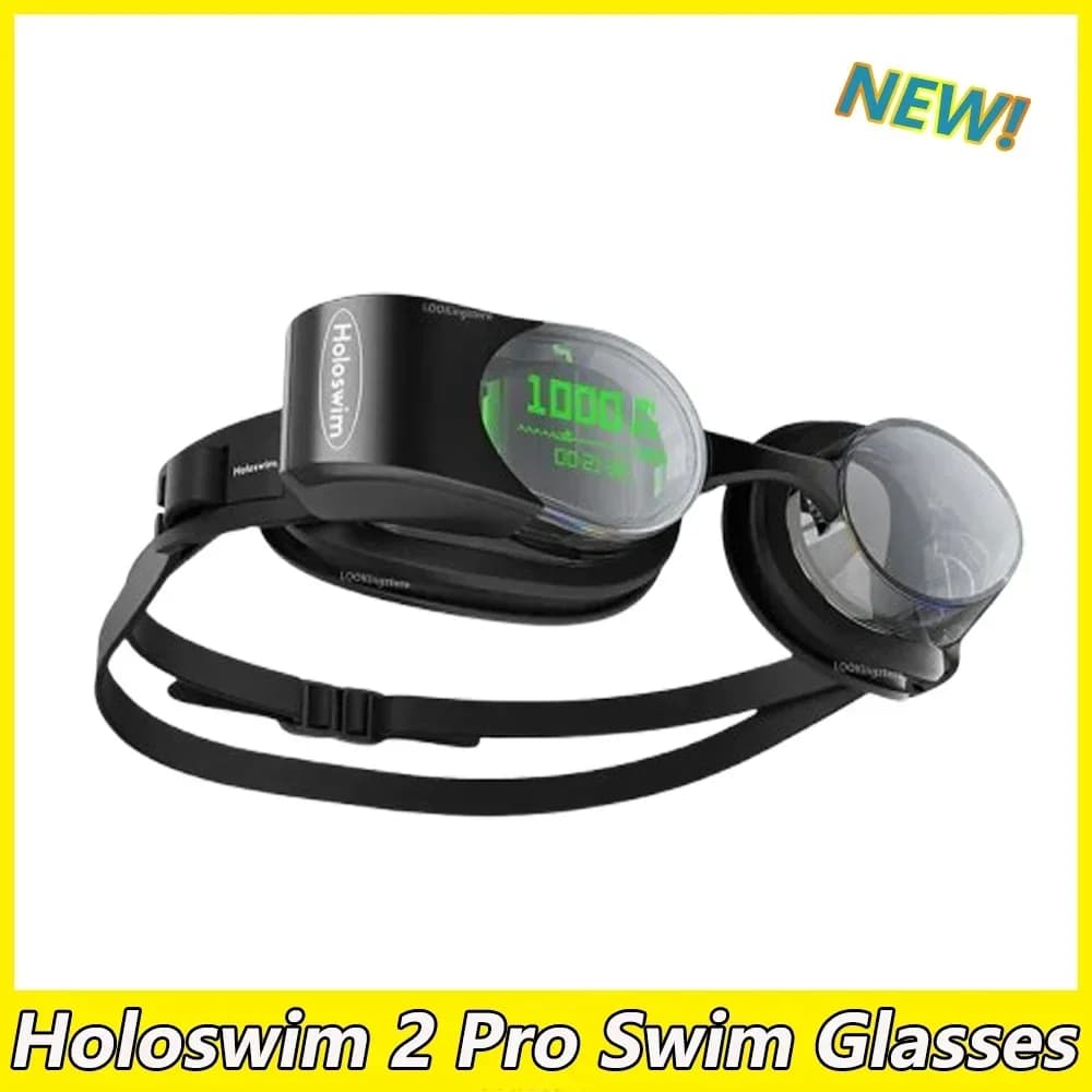 Smart AR Holoswim 2 Pro Glasses, Swimming Glasses Anti-fog with Metrics in Real Time, Tracker Fitness for Swimming