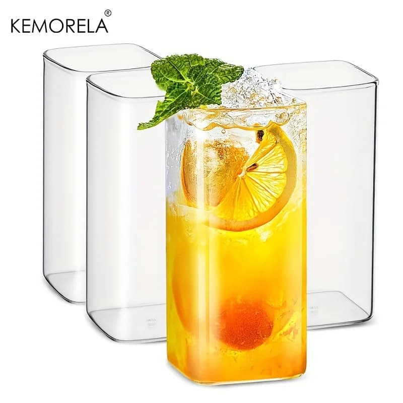 Bicchieri da 4 pezzi bicchieri da 15 once/19 once bicchieri da Highball sottili bicchieri di vetro alti trasparenti per succhi d'acqua bevande e Cocktail di birra
