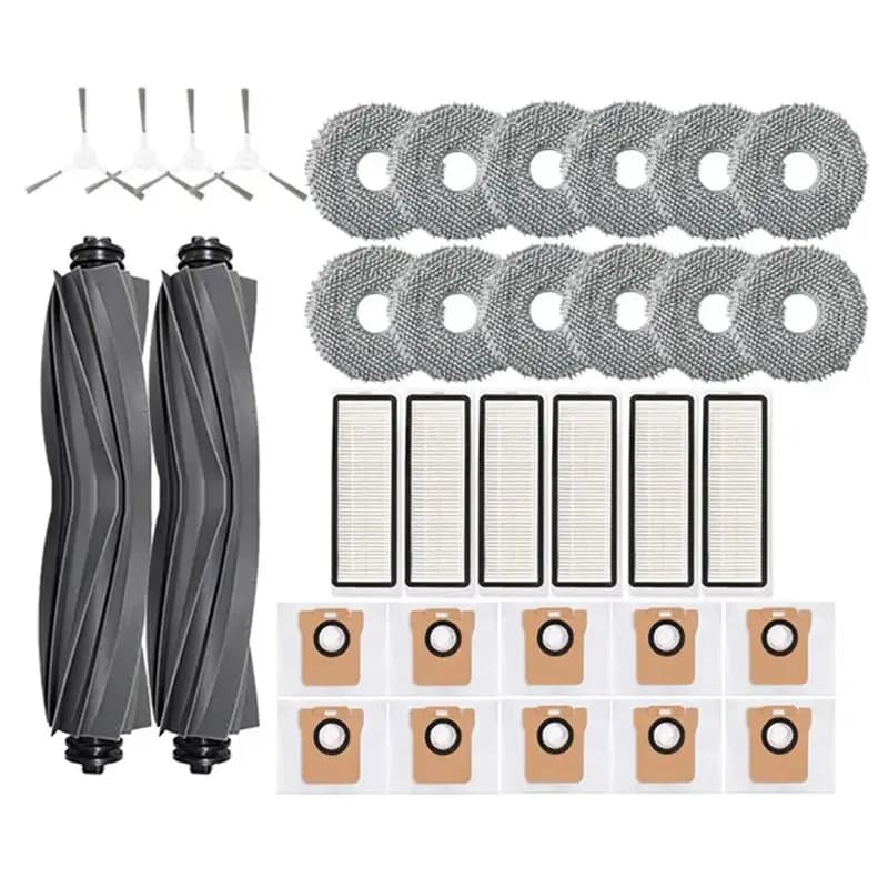-[Retail TX] Per Robot Aspirapolvere X20+ / X20 Plus: Sacchetti Raccoglipolvere, Panni Lavapavimenti, Accessori, Spazzola Principale, Spazzole Laterali, Filtro HEPA di Ricambio