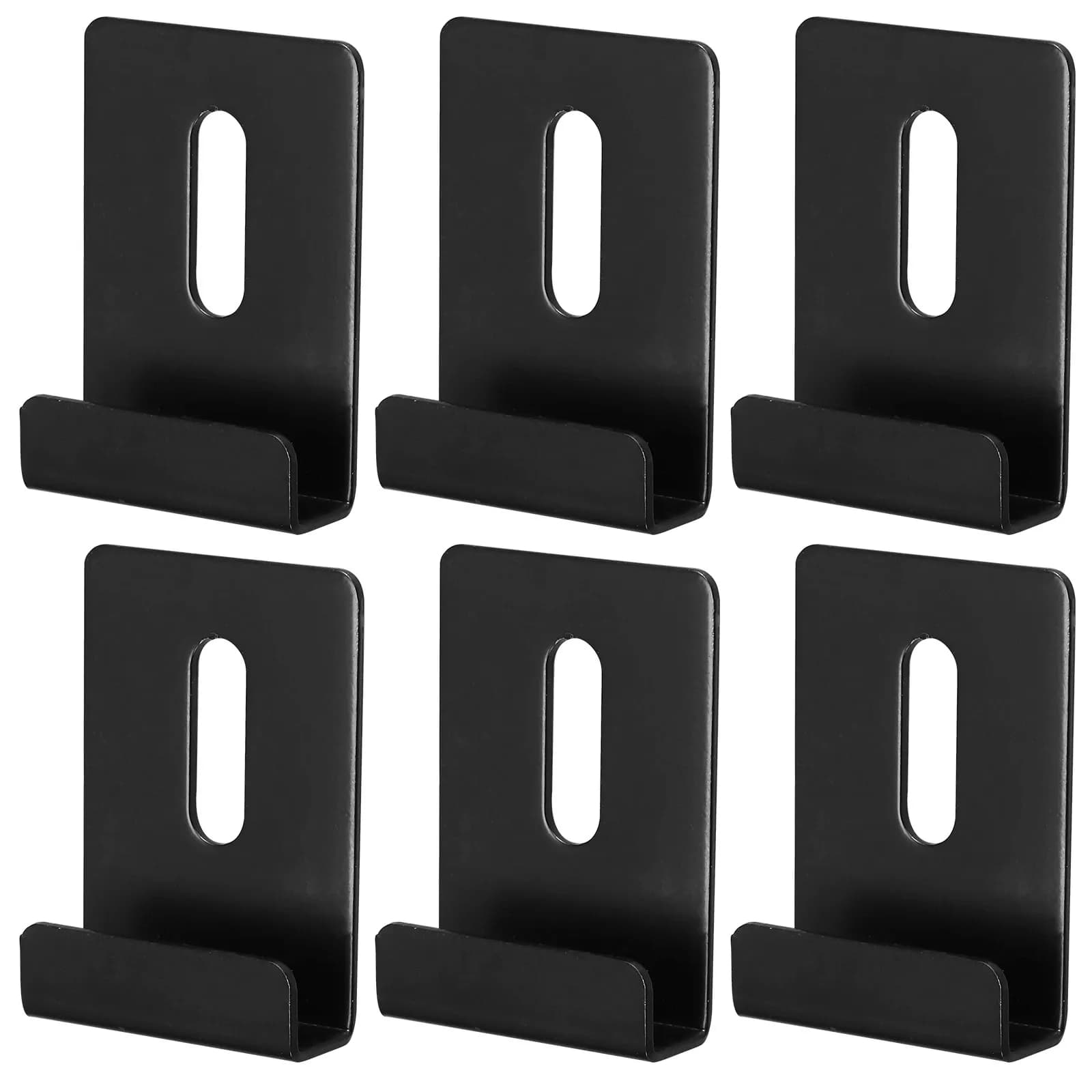 6Pcs Glass Clips Mirror Wall Holder Clips Stainless Steel Corrosion Resistant Glass Mounting Brackets for Bathroom Kitchen Hotel