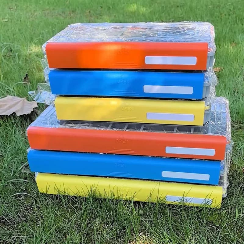 Large Capacity Equipment Box Transparent Organizer for Fishing and bait equipment with adjustable dividers