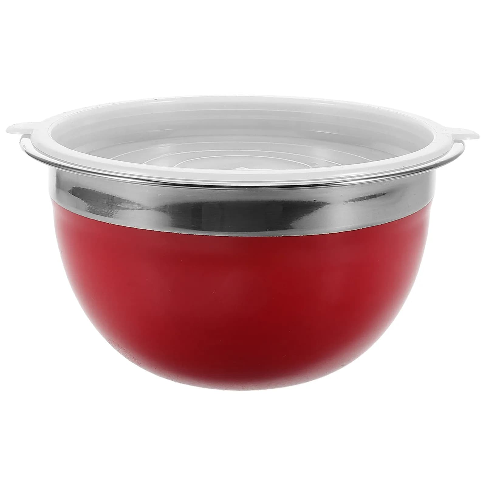 Ciotola per Insalata in Acciaio Inox con Coperchio, Contenitore da 16 Litri per Zuppa, Noodles, Riso, Insalata e Preparazione Pasti in Stile Giapponese