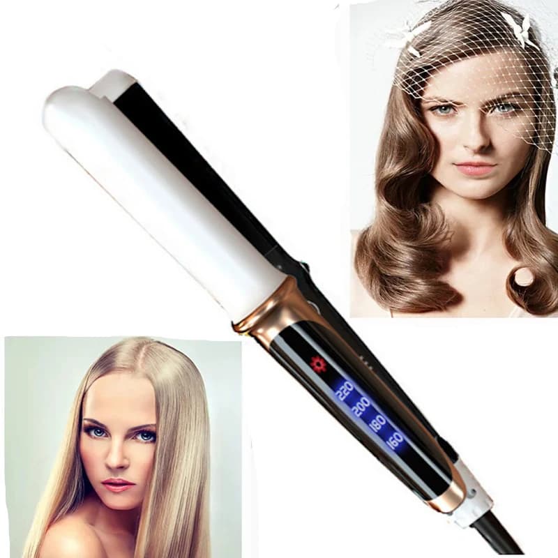 Combs for smoothing portable hair, rod to smooth ceramic flat iron hair two in one, device to smooth electric curling
