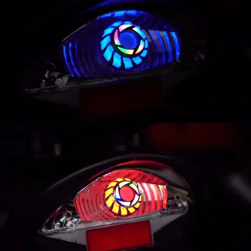Luci a LED per motocicli Lampada flash di avvertimento per luce di guida per moto impermeabile per modifica scooter da motocross per bici da strada