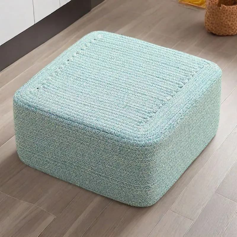 Square Meditation Cushion Floor Pillow,Thick Soft Tatami Mat for Sitting, Breathable Floor Cushion for Bay Window Balcony Chair